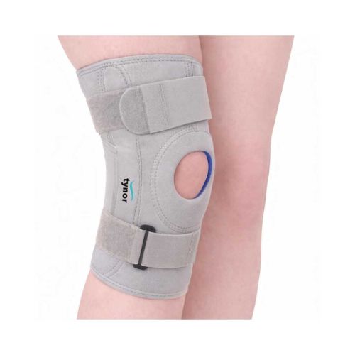 Tynor Knee Support Hinged (Neoprene), Grey, Large, 1 Unit