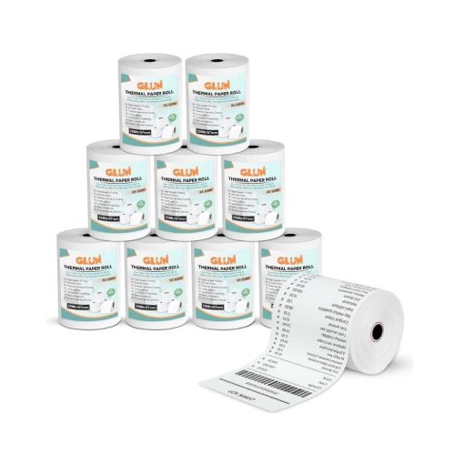 57mm (2 Inch) x 25 Meter Thermal Receipt Paper Roll BPA-Free Pack of 10