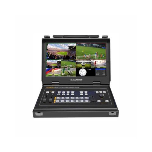 AVMatrix PVS0613U Portable 6-Ch SDI/HDMI Multi-Format Streaming Switcher with 13.3″ Display