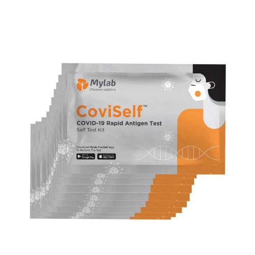 Mylab CoviSelf COVID-19 Self Test Kit for Home, Proven Highest-Accuracy ICMR Approved (Pack of 10)
