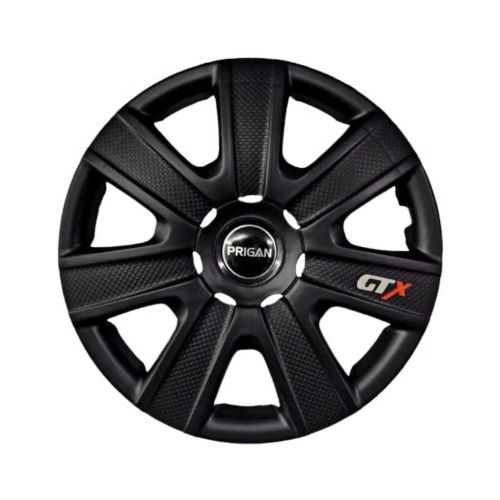 PRIGAN GTX Black 14 Inch Universal Wheel Cover Cap (Set of 4 Pcs)