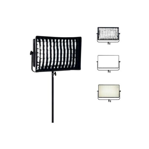 Digitek LED-D1500 Professional Flat Panel LED Video Light with Softbox & Grid