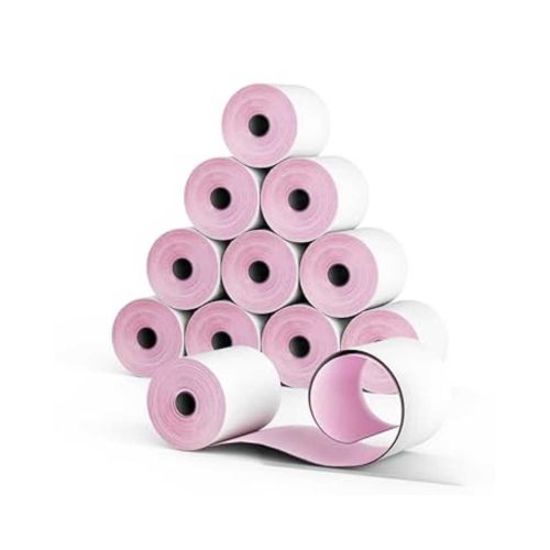 Thermal Paper Roll 110 mm x 90 m – 4 Inch White Roll with Violet Border