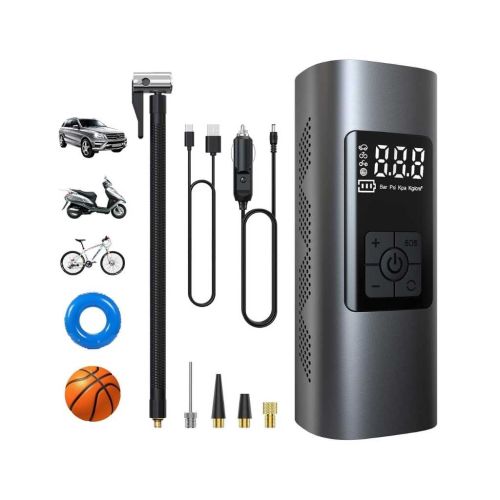 Portable Air Pump for Car Tires with Digital Pressure Gauge