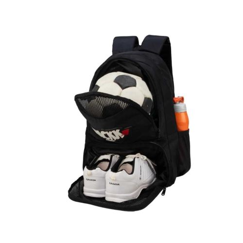 WHACKK Strike Black Soccer Football Basketball Volleyball Kitbag Backpack