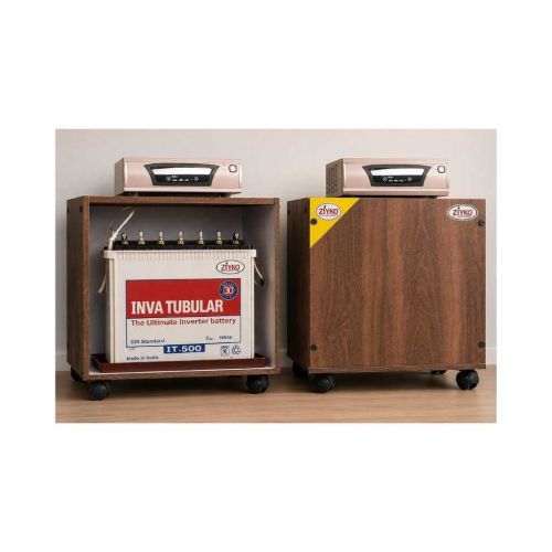 ZIYKO Wooden Inverter Battery Trolley Cabinet