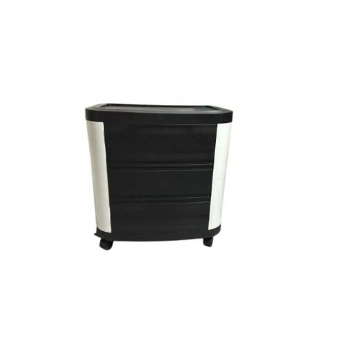 Plastic Inverter Cabinet on Wheels with Multi-Drawer Storage