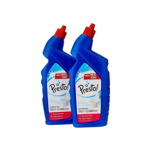 Presto! Disinfectant Toilet Cleaner Rose – 2 Litre (1L x 2 Packs)