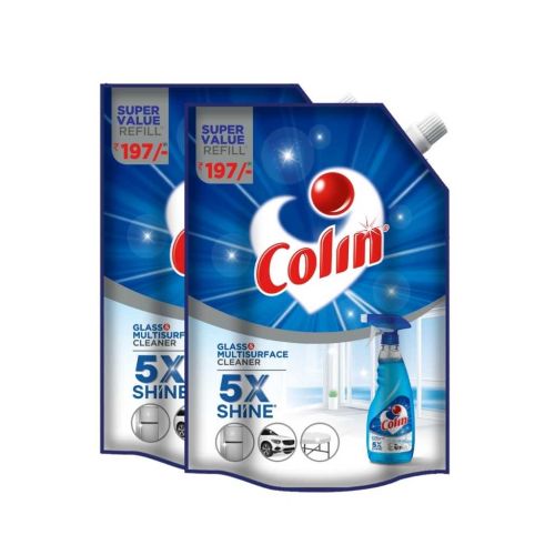 Colin Glass and Surface Cleaner Liquid Refill – 1 Litre x 2 (Pack of 2)