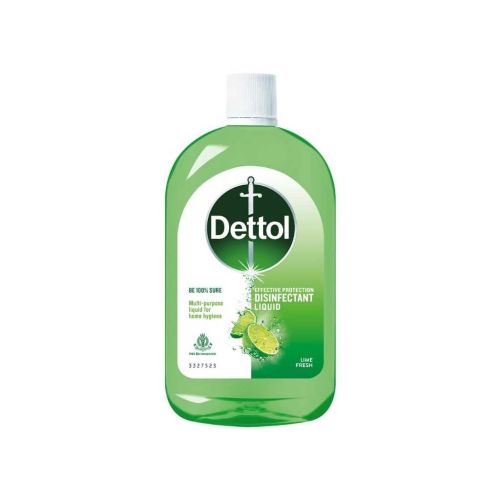 Dettol Multi-Purpose Disinfectant Liquid for Floor & Surface Cleaning – Lime Fresh Fragrance – 1L
