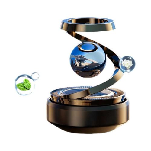 Solar Rotating Aircraft Car Dashboard Perfume Diffuser with Propeller Design