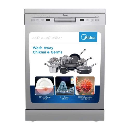 Midea 13 Place Settings Free Standing Dishwasher MDWPF1301F(SS)-WG