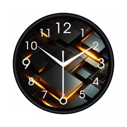 New Decorative Designer Latest and Stylish Glass Analog Wall Clock – New_A1265_Clock