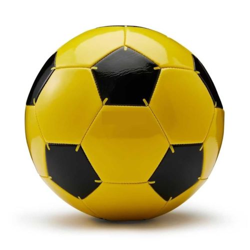 Decathlon First Kick Rubber Football – Size 5 Training Ball (Yellow)