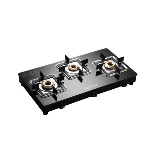 Lifelong 3 Burner Gas Stove with Square Pan Support