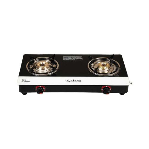 Lifelong Glass Top 2 Burner Gas Stove (LLGS211)