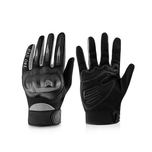 BADOWL RYDON Knuckle Protection Riding Gloves (Grey, L)