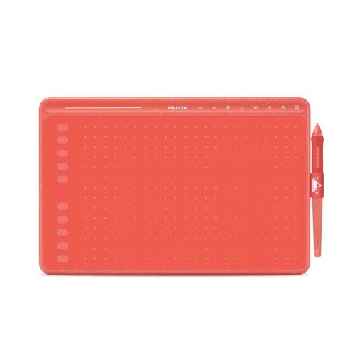 HUION HS611 Graphics Drawing Tablet 10x6 inch (Red)
