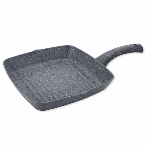 Wonderchef Granite Non-Stick Grill Pan 24cm, 1.8L (Grey)