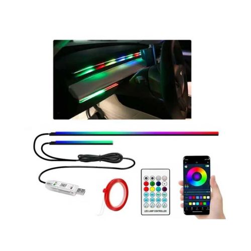 AutoBizarre 2 in 1 Multicolor Music Controlled Dashboard Ambient Lighting K4 Magic Lights