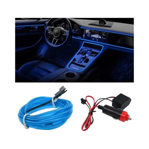 AutoBizarre 5 Meter Blue EL Wire Car Interior Ambient Lighting