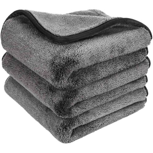 Auto Hub Heavy Microfiber Cloth for Car Cleaning & Detailing – 800 GSM Pack of 3