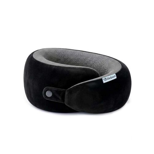 Billebon Memory Foam Neck Pillow with Cooling Gel