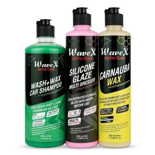 Wavex Wash Wax Car Shampoo Complete Care Kit