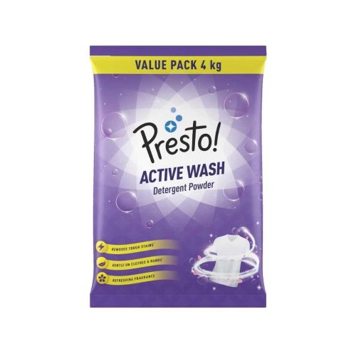 Presto! Active Wash Detergent Powder – 4 Kg