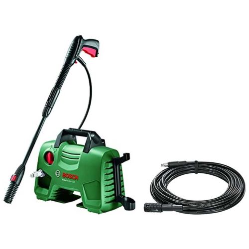 Bosch Easyaquatak 120 Compact Pressure Washer (Green) & F016800361 6M Extension Hose (Black)