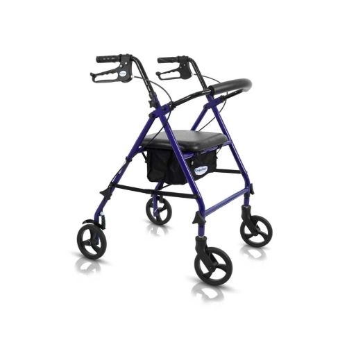 KosmoCare Rollator Walker (Blue Mild Steel)