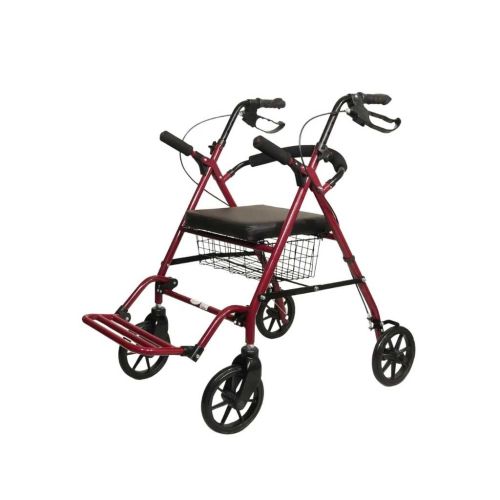 Entros Premium Aluminum Rollator Walker with Seat & Wheels