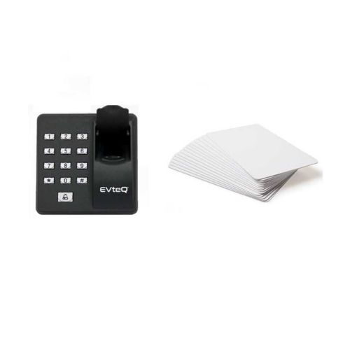 EvteQ EV-851 Standalone Fingerprint & RFID Biometric Access Control System with 50 Thin RFID Cards