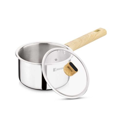 Bergner Tri-Oak Triply Stainless Steel Saucepan 16 cm with Lid