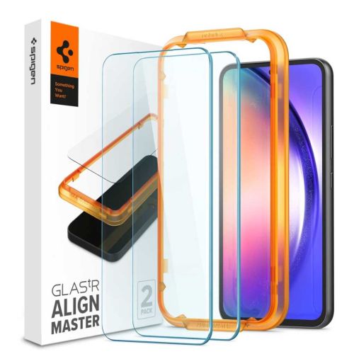 Spigen AlignMaster Tempered Glass Screen Protector for Samsung Galaxy A54 5G (2 Pack)