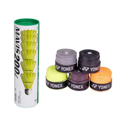 Yonex Mavis 200i Shuttle + Etech 903 Grips Combo