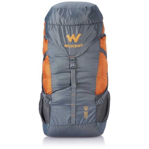 Wildcraft 45 Ltrs Grey and Orange 2 Compartment Rucksack Large