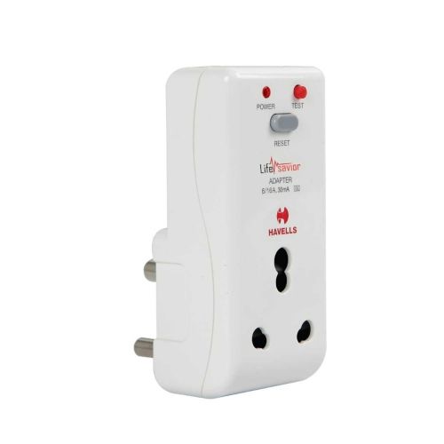 Havells 16 Amp 30mA PRCD Adaptor (White)