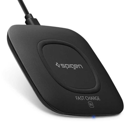 Spigen Wireless Charger 10W Fast Charging Pad (F301W) – Black