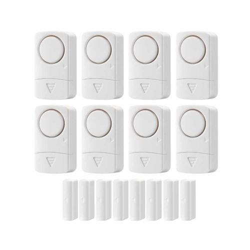 Door Window Alarm 120DB Pool Door Sensor Alarm (8 Pack)