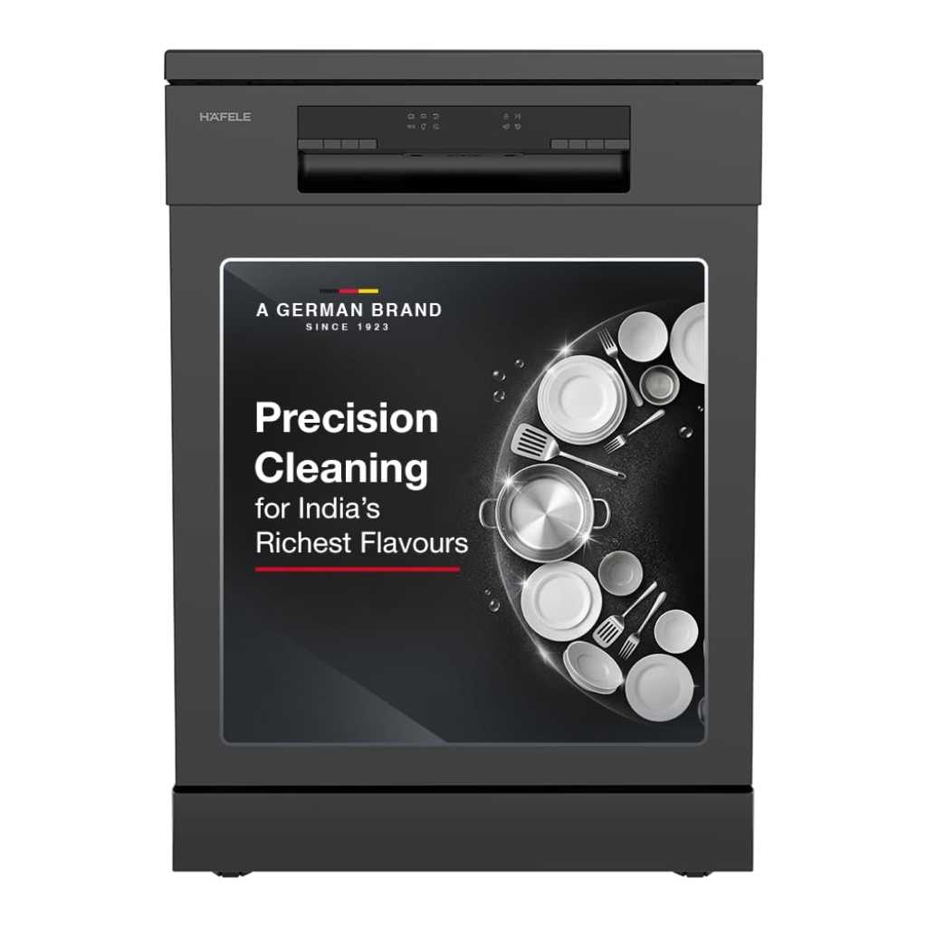 Hafele Aqua Noir 13 Place Settings Free Standing Dishwasher