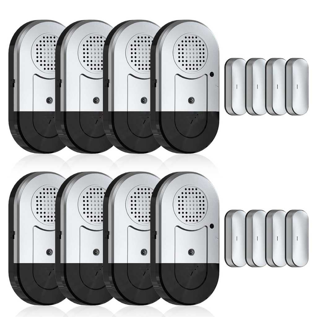 Sanjie Door Window Alarms When Opened, 8 Pack, Volume Control