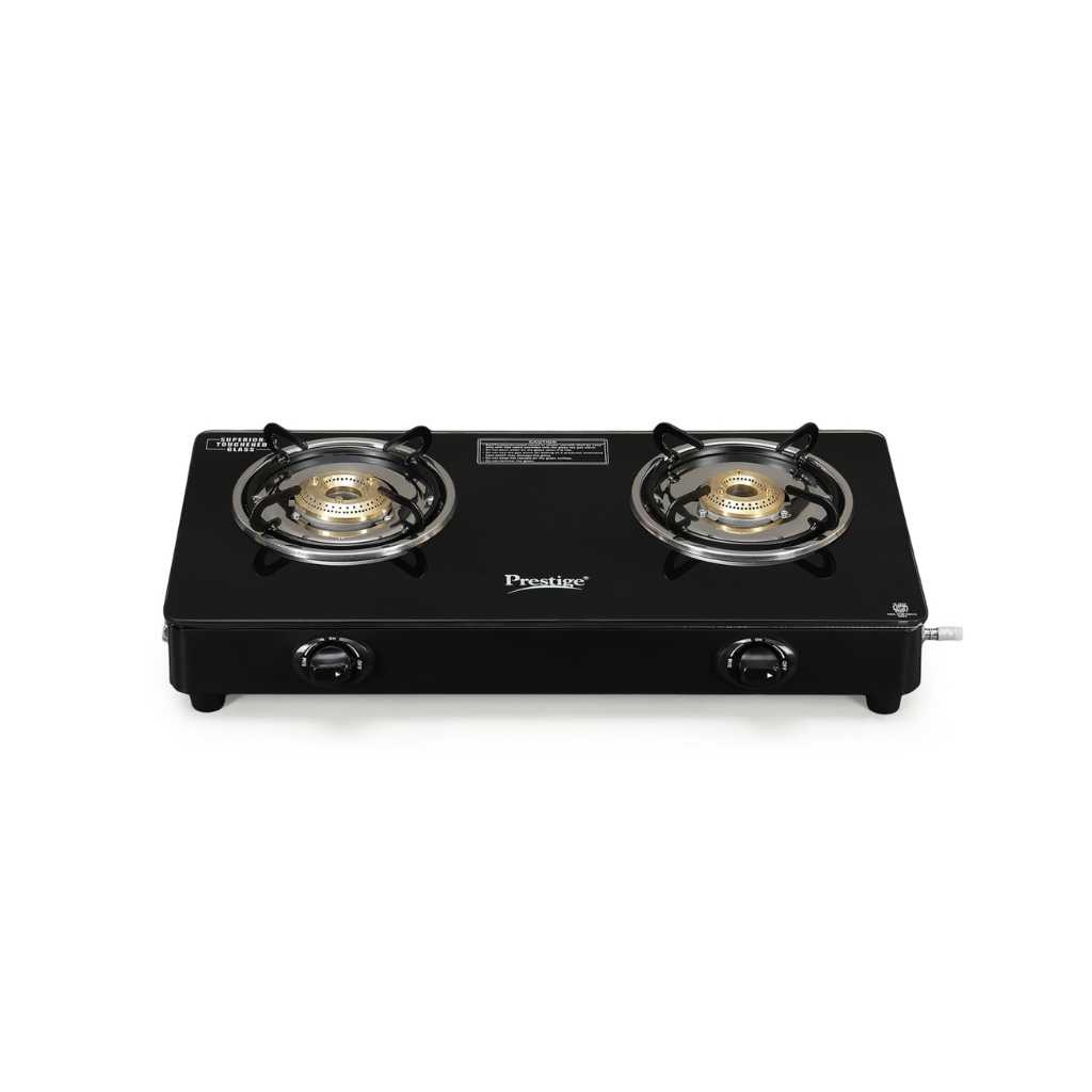 Prestige Iris Plus 2 Burner Auto Ignition Glass Top Gas Stove