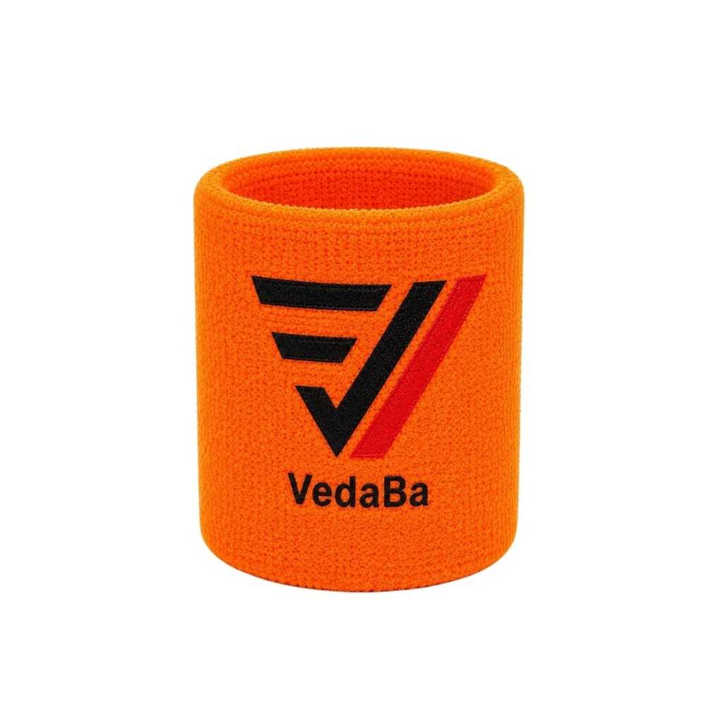 Orange Sports Wrist Band for Men & Women | Absorbent Sweatband for Gym, Running, Tennis, Basketball & Outdoor Sports