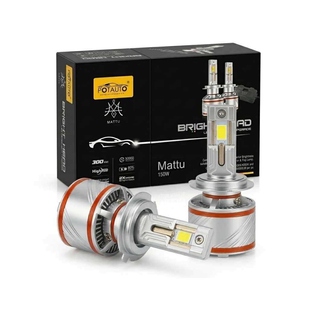 Potauto Mattu 9012 LED Headlight High Power Illumination with CSP Chip Technology