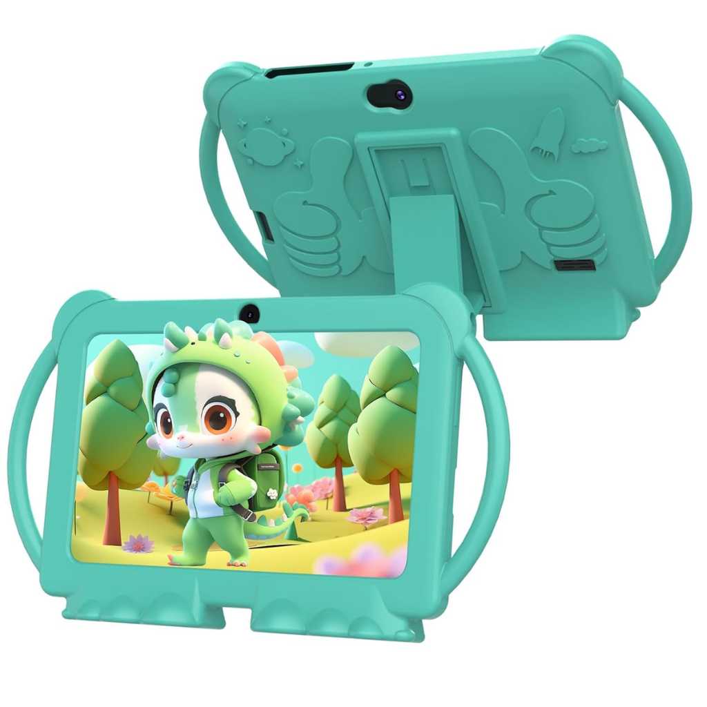 Kids Tablet 7" Android Tablet (4GB RAM + 32GB, Wi-Fi, Shockproof Case, Unisex)