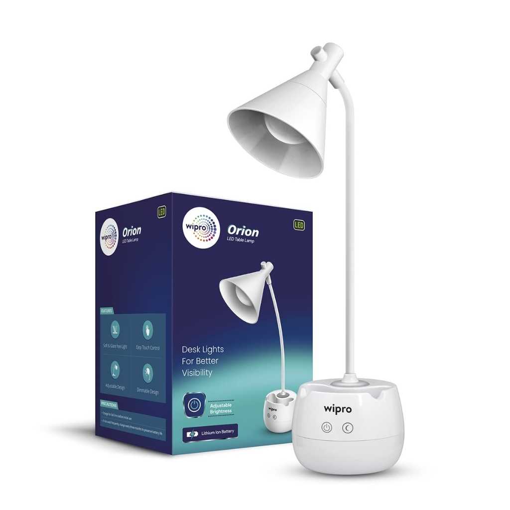 Wipro Orion 6W Rechargeable LED Table Lamp