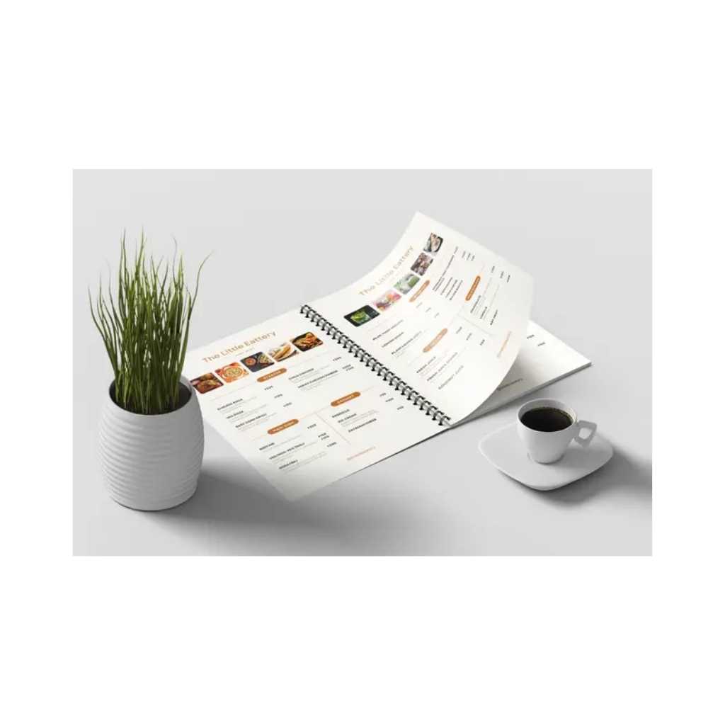 Wiro Bind Menu Cards