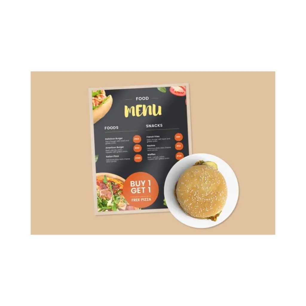 Pouch Laminated Menu Cards