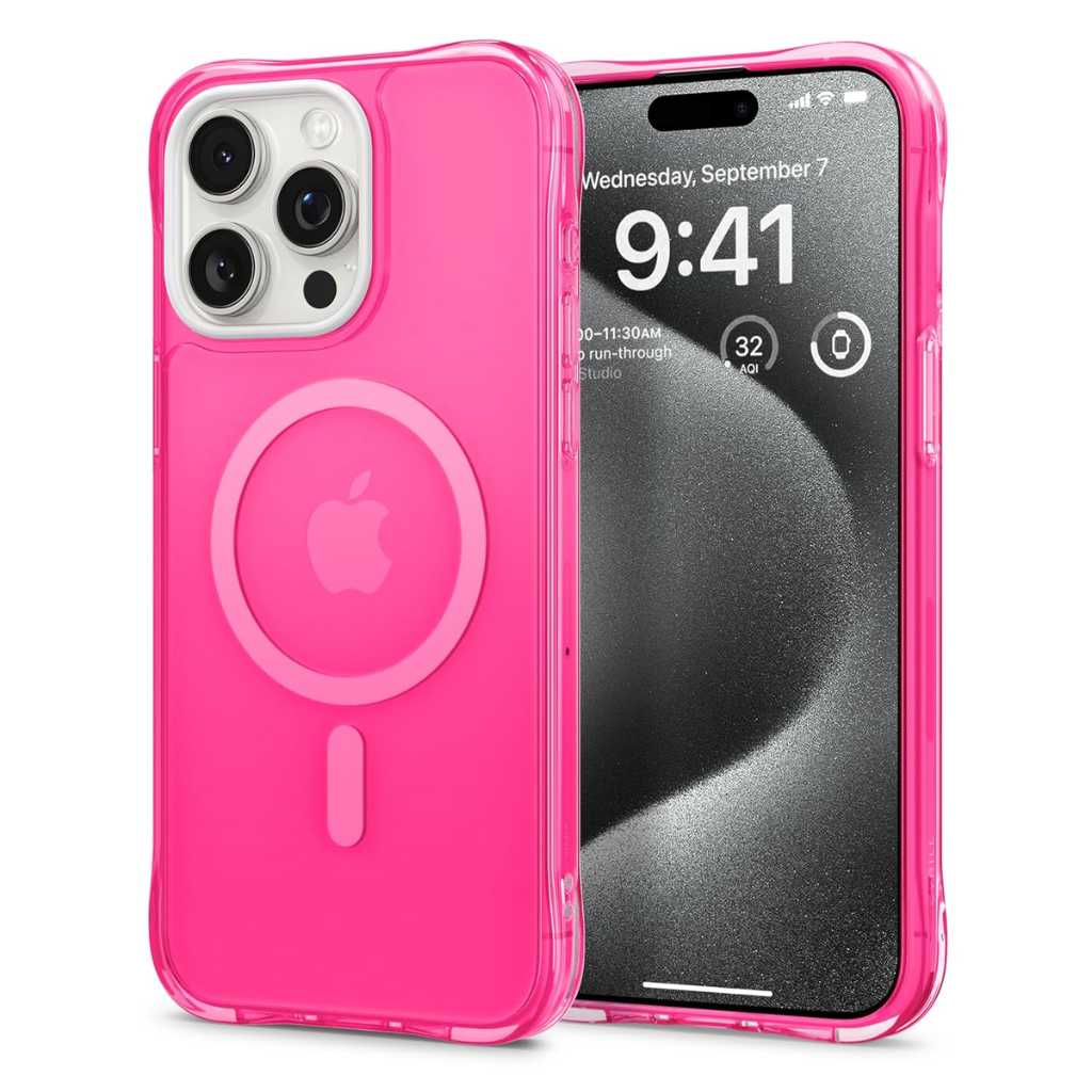 Spigen Cyrill UltraSheer Mag Case for iPhone 15 Pro (TPU + Polycarbonate Back Cover)